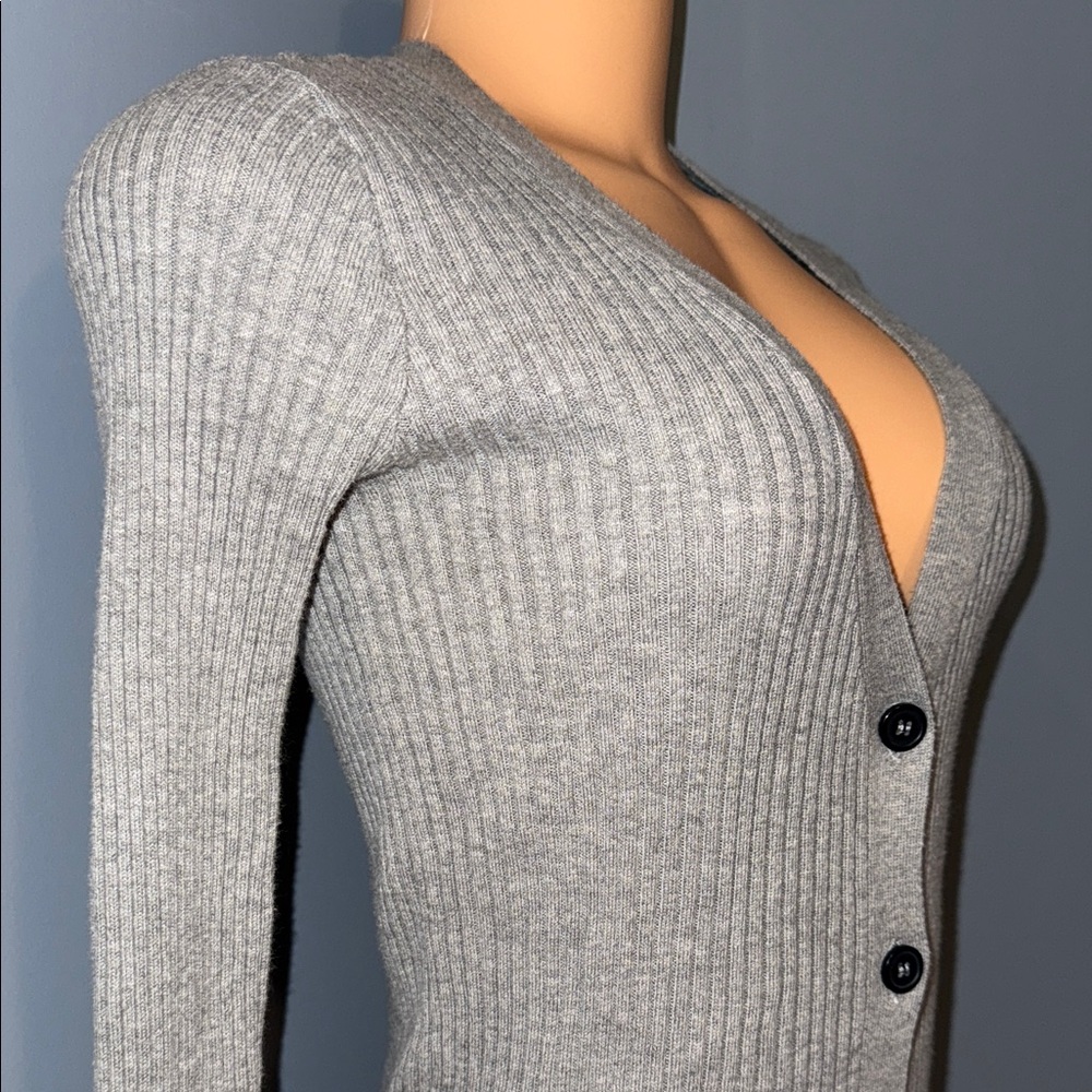 Chic Forever 21 Ribbed Button-Down Dress - Size Small - Picture 4 of 6